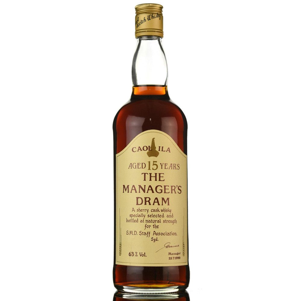 Caol Ila 15 Years Manager's Dram - Bottle 1 - The Whisky Shop Singapore