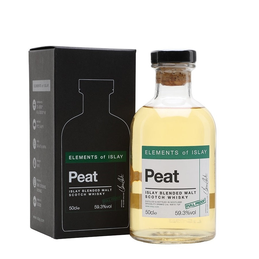 Element Of Islay Peat Full Proof Scotch Whisky ABV 59.3% Vol 500ml / 50cl With Gift Box