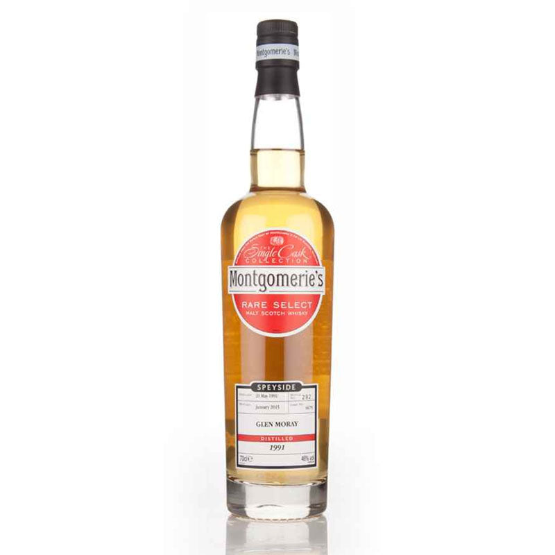 Glen Moray Distilled 1991 23 Year Old Montgomerie's The Single Cask Collection Cask #4675 Speyside Single Malt Scotch Whisky ABV 46% Vol 700ml / 70cl (Pre-Order 7 Days)