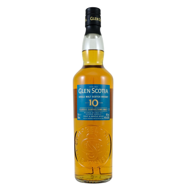 Glen Scotia 10 Year Old Matured in First Filled Bourbon Barrel Classic Campbeltown Single Malt Scotch Whisky ABV 40% Vol 70cl / 700ml
