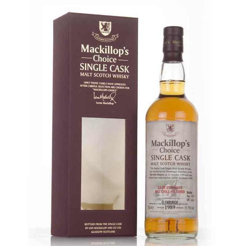 Glenburgie Distillery 1989 26 Year Old Mackillop's Choice Cask #16309 Single Cask Cask Strength Speyside Single Malt Scotch Whisky ABV 53.3% Vol 700ml / 70cl (Pre-Order 7 Days)