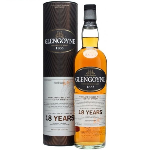 Glengoyne 18 Year Old Highland Single Malt Scotch Whisky ABV 40% Vol 100cl / 1000ml / 1 Litre (With Gift Box)