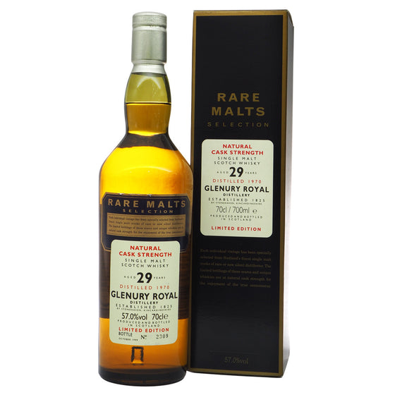 Glenury Royal 1970 29 Years Rare Malts Selections - Bottle No. 2309 - The Whisky Shop Singapore