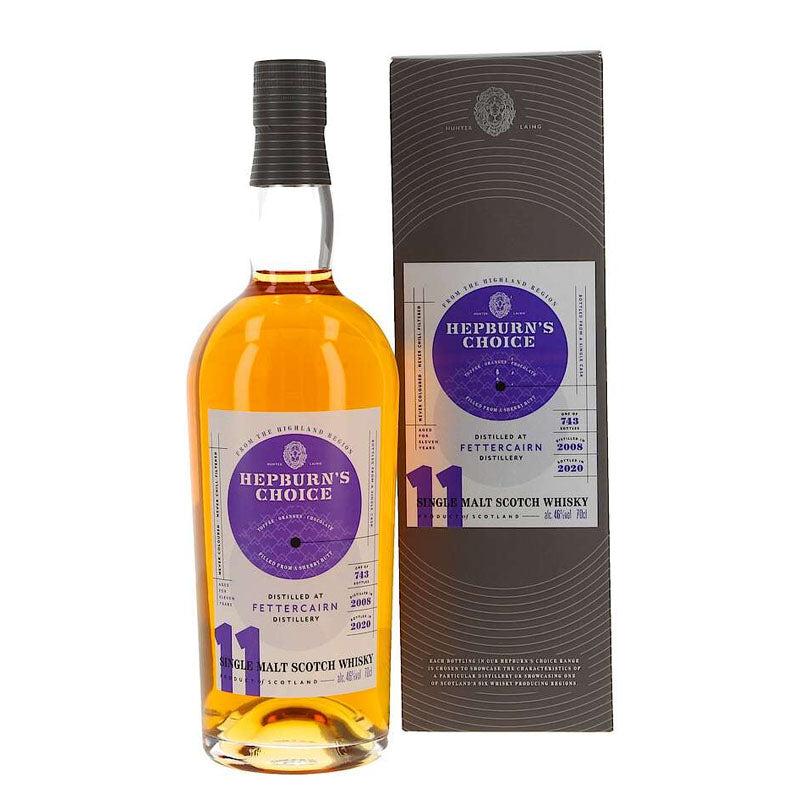 Fettercairn Distillery 2008 Hepburn's Choice Filled from a Sherry Butt Highland Single Malt Scotch Whisky ABV 46% 70cl / 700ml (Pre-Order 7 Days)