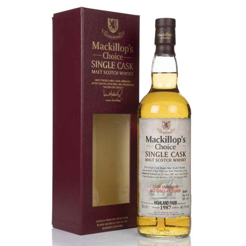 Highland Park Distilled 1987 32 Year Old Mackillop's Choice Single Cask Strength Orkney Island Single Malt Scotch Whisky ABV 40.1% Vol 70cl / 700ml (Pre-Order 7 Days)