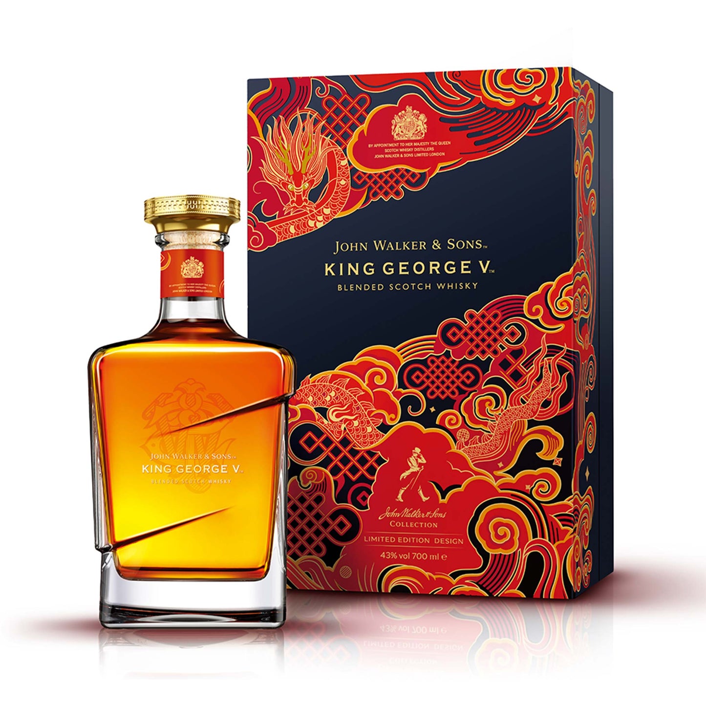 John Walker & Sons King George V Limited Edition Design 2021 Blended Scotch Whisky ABV 43% Vol 750ml / 75cl (With Gift Box)
