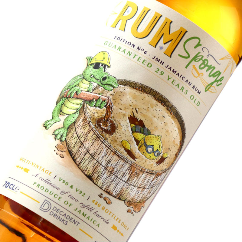 Jamaican Rum 29 Year Old Rum Sponge Edition No.6 Two Refill Barrels ABV 57.7% Vol 700ml / 70cl (Pre-Order 7 Days)