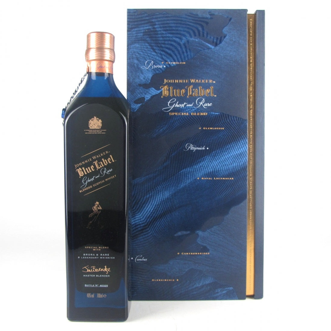 Johnnie Walker Blue Label Ghost and Rare 1st Edition Special Blend with Brora and Rare 8 Legendary Whiskies Blended Scotch Whisky ABV 46% Vol 75cl / 750ml