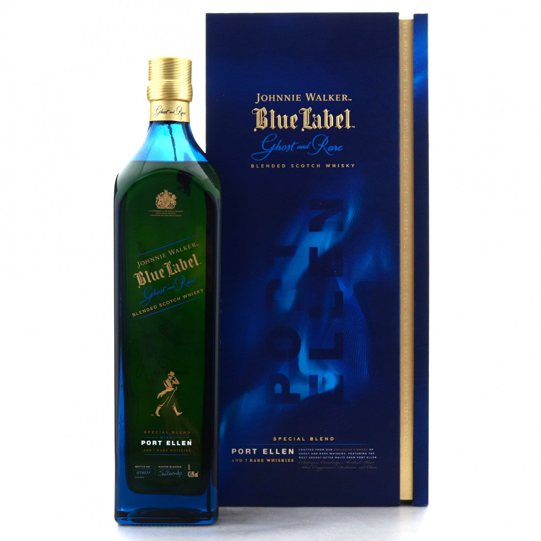 Johnnie Walker Blue Label Ghost and Rare 2nd Edition Special Blend with Port Ellen and 7 Rare Whiskies Blended Scotch Whisky ABV 43.8% Vol 75cl / 750ml