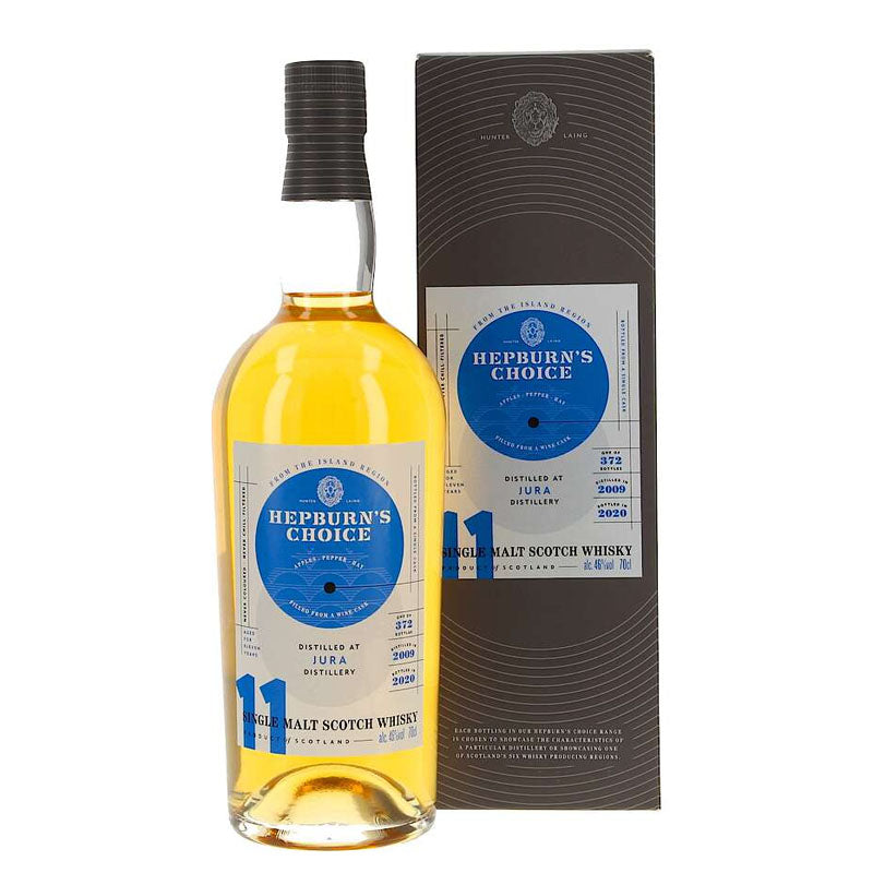 Jura Distilled 2009Bottled 2020 11 Year Old Hepburn's Choice Cask Wine Finished ABV 46% Vol 700ml / 70cl (With Gift Box. Pre-Order 7 Days)