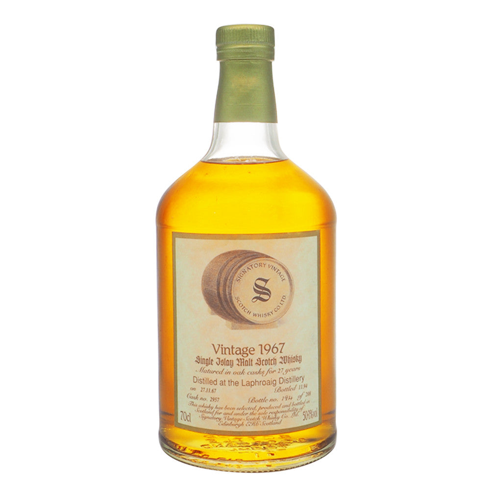 Laphroaig 1967 27 Years Signatory Vintage Cask 2957 - The Whisky Shop Singapore