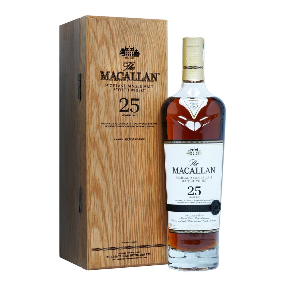 The Macallan 25 Years Sherry Oak 2019 Release (black ribbon) 70cl
