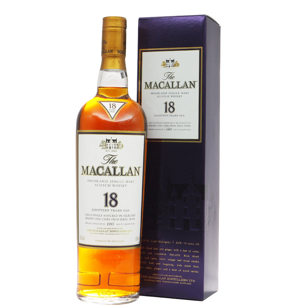 Macallan 1997 18 Years Sherry Oak - The Whisky Shop Singapore