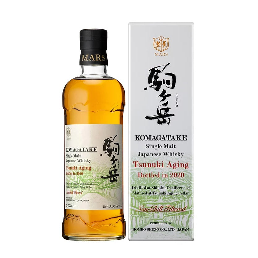 Mars Komagatake 駒ヶ岳 Distilled at Shinshu Distillery Matured at Tsunuki Ageing Cellar Bottled in 2020 Single Malt Japanese Whisky ABV 54% Vol 70cl / 700ml