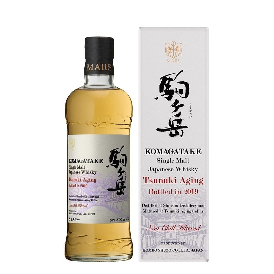 Mars Komagatake 駒ヶ岳 Distilled at Shinshu Distillery Matured at Tsunuki Ageing Cellar Bottled in 2019 Single Malt Japanese Whisky ABV 56% Vol 70cl / 700ml