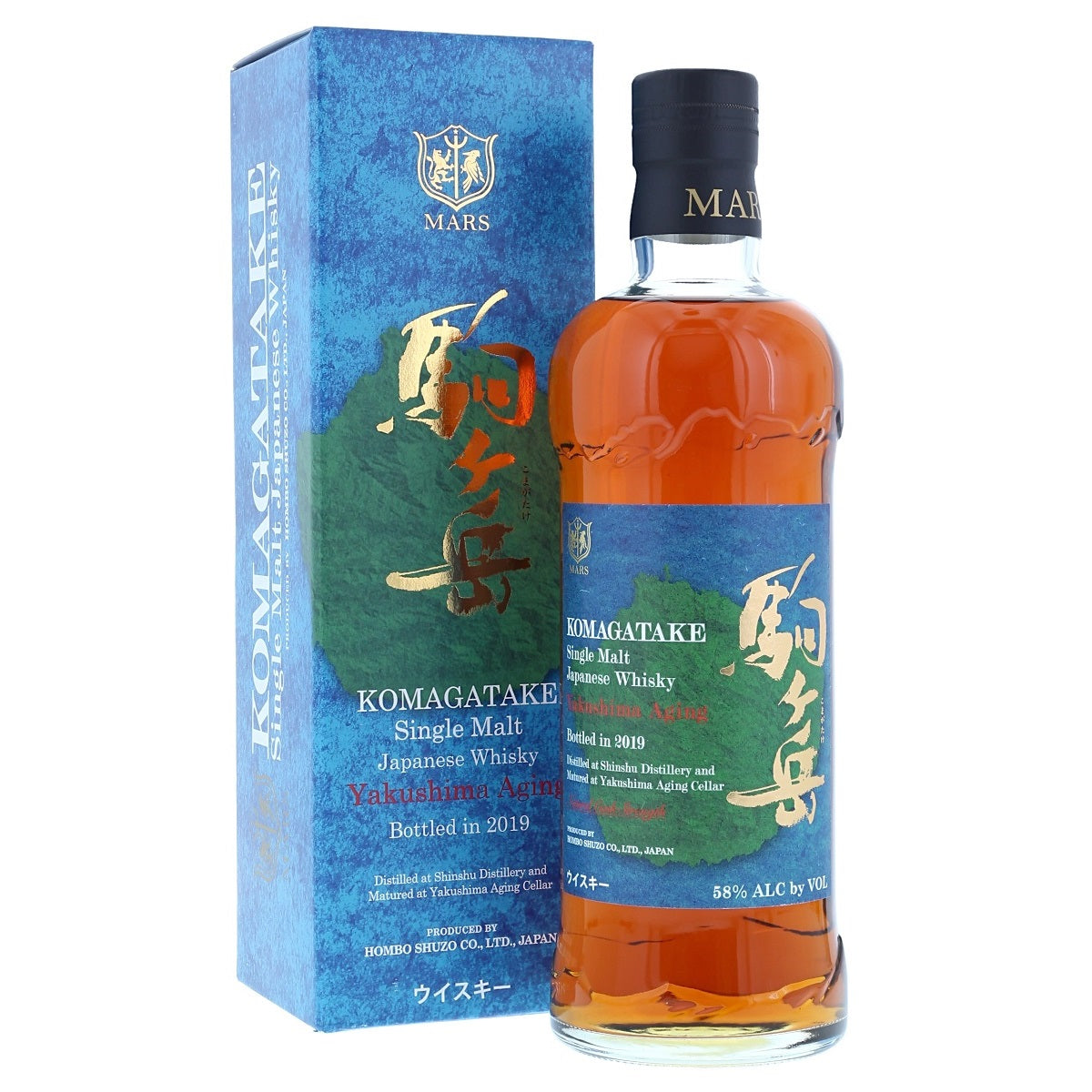Mars Komagatake 駒ヶ岳 Distilled at Shinshu Distillery Matured at Yakushima Ageing Cellar Bottled in 2019 Single Malt Japanese Whisky ABV 58% Vol 70cl / 700ml