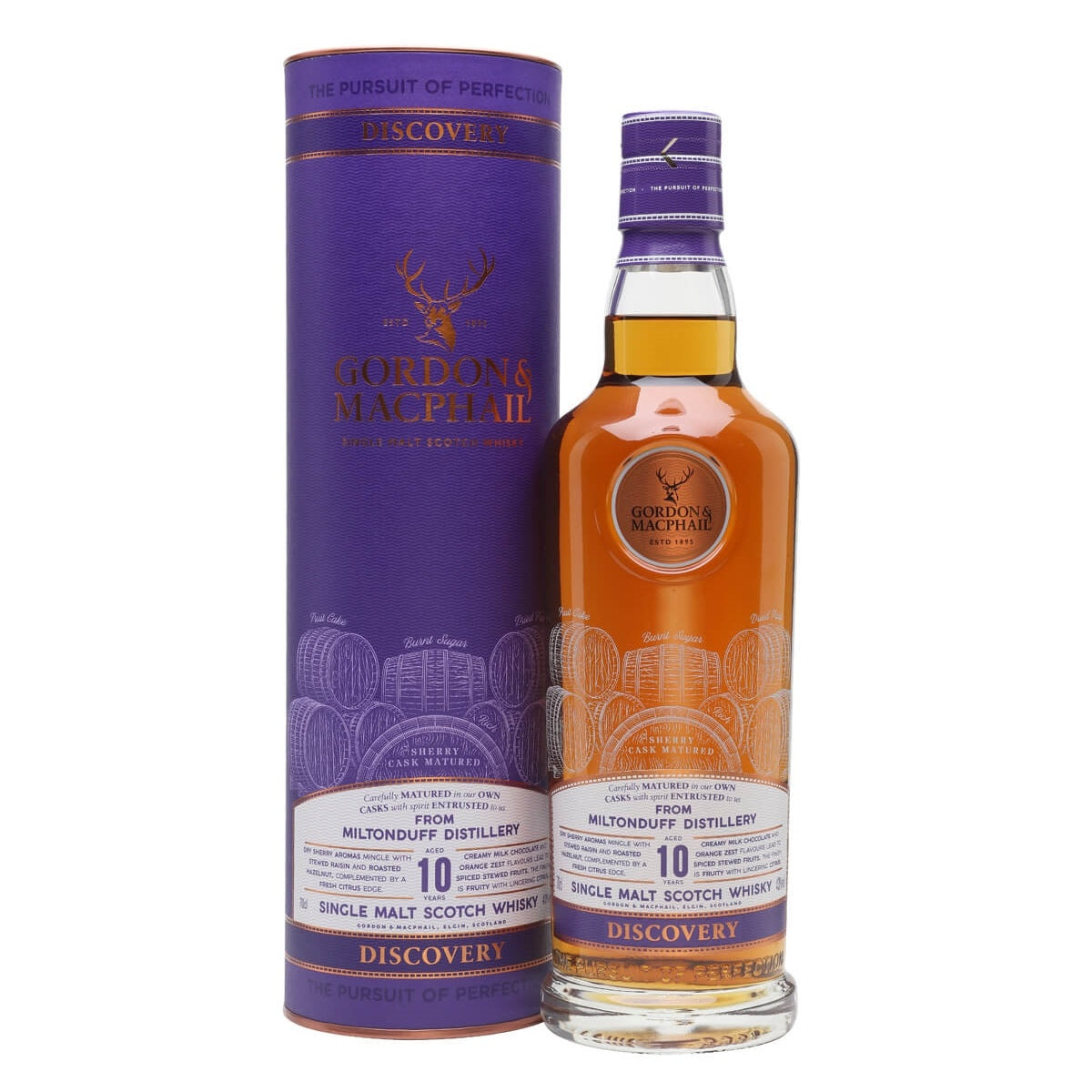 Miltonduff Distillery 2008 Gordon & Macphail 10 Year Old Speyside Single Malt Scotch Whisky ABV 43% Vol 70cl / 700ml