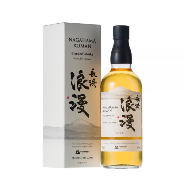 Nagahama Distillery 長濱 浪漫 Roman Blended Whisky Product of Japan ABV 43% Vol 70cl / 700ml
