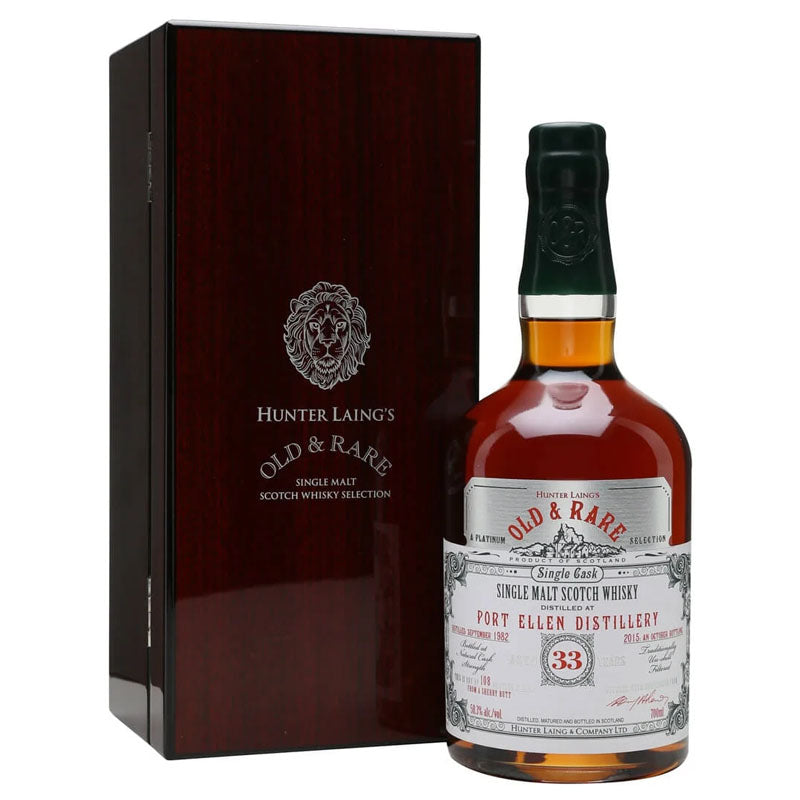 Port Ellen 1983 33 Year Old "Old & Rare" Single Cask Sherry Islay Single Malt Scotch Whisky ABV 56.8% Vol 700ml / 70cl (With Gift Box. Pre-Order 7 Days)