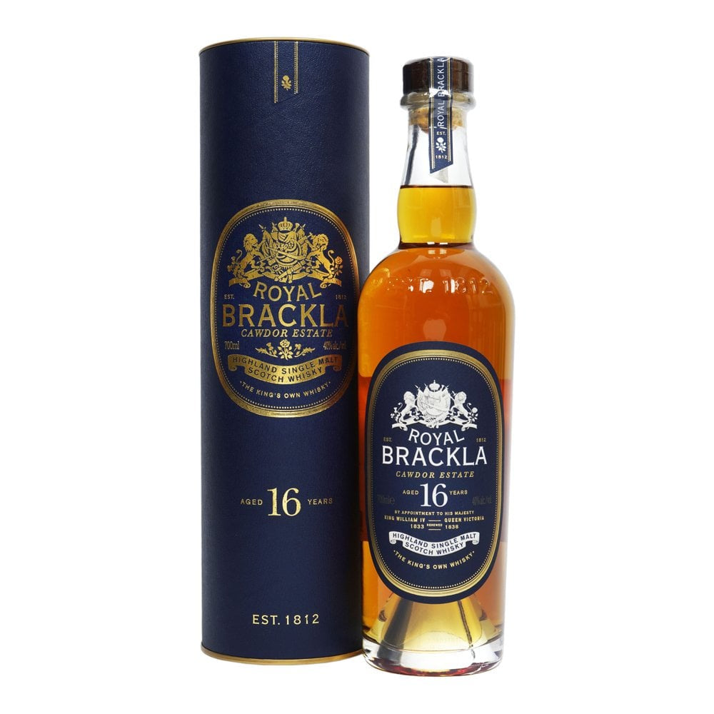 Royal Brackla 16 Year Old Cawdor Estate Oloroso Sherry Cask Finish Highland Single Malt Scotch Whisky ABV 40% Vol 700ml / 70cl