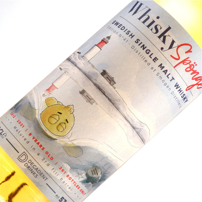 Smogen Distillery 2012-2021 9 Years Old Whisky Sponge Edition No.41 Matured in a 3rd Fill Barrel Sweden Single Malt Whisky ABV 57.1% Vol 70cl / 700ml (Pre-Order 7 Days)