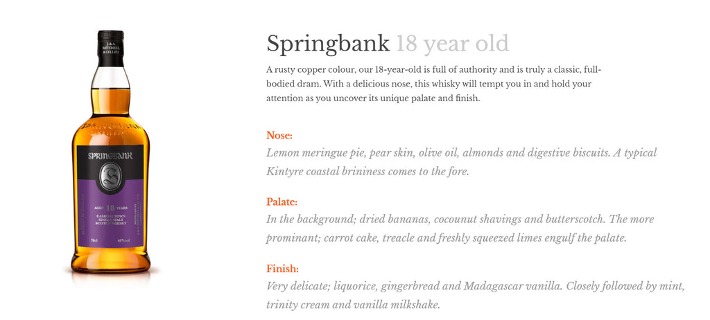 Springbank 18 Years Old 700ml Vintage 2022 (No Box)