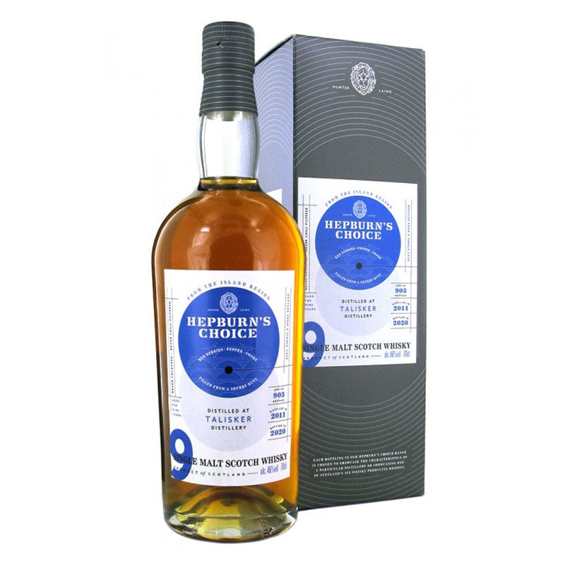 Talisker 2011 9 Year Old Hepburn's Choice Cask Sherry Butt Isle of Skye Single Malt Scotch Whisky ABV 46% Vol 70cl / 700ml (With Gift Box. Pre-Order 7 Days)