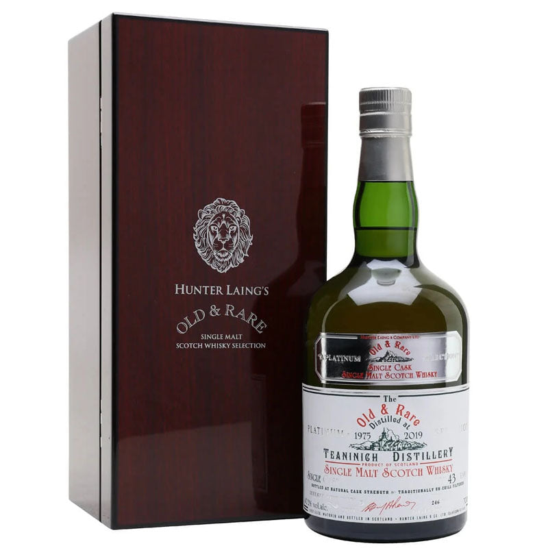 Teaninich Distillery 1975 43 Year Old "Old & Rare Heritage" Single Cask Natural Cask Strength Single Malt Scotch Whisky ABV 40.2% Vol 70cl / 700ml (With Gift Box. Pre-Order 7 Days)