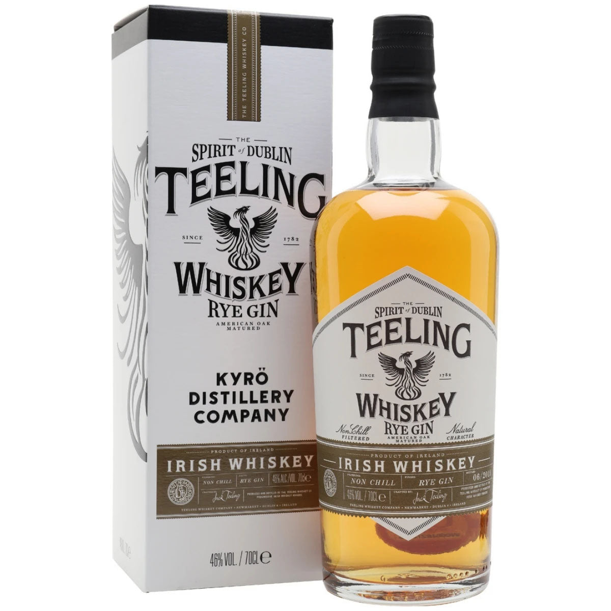 Teeling Small Batch Irish Whiskey Kyro Rye Gin Finish ABV 46% Vol 700ml / 70cl (With Gift Box)