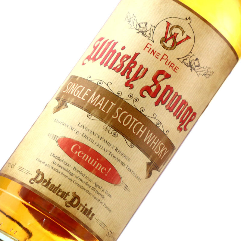 Tormore Distillery 1990 31 Year Old Whisky Sponge Edition No.33 Two First Fill Barrels Single Malt Scotch Whisky ABV 53% Vol 70cl / 700ml (Pre-Order 7 Days)