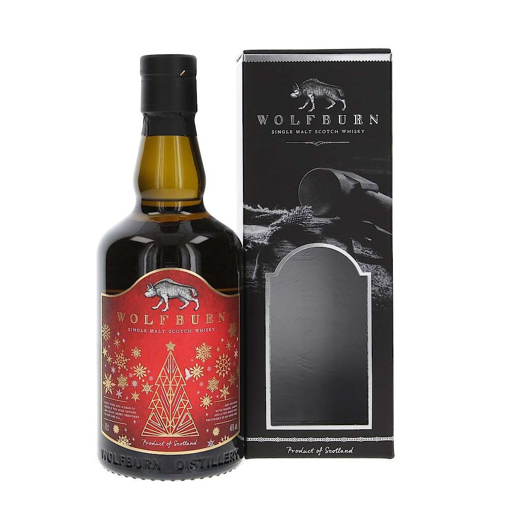 Wolfburn Christmas Edition 2021 Limited Edition Highland Single Malt Scotch Whisky ABV 46% Vol 70cl / 700ml (With Gift Box)
