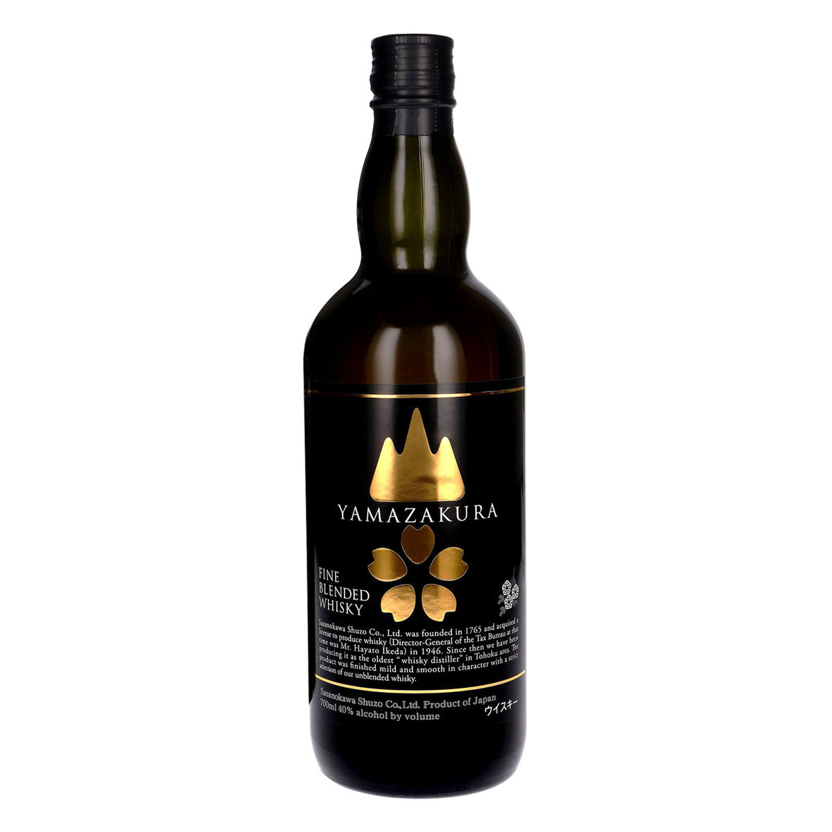 Yamazakura Fine Blended Whisky Sasa-no-kawa shuzo Japan ABV 40% Vol 70cl / 700ml