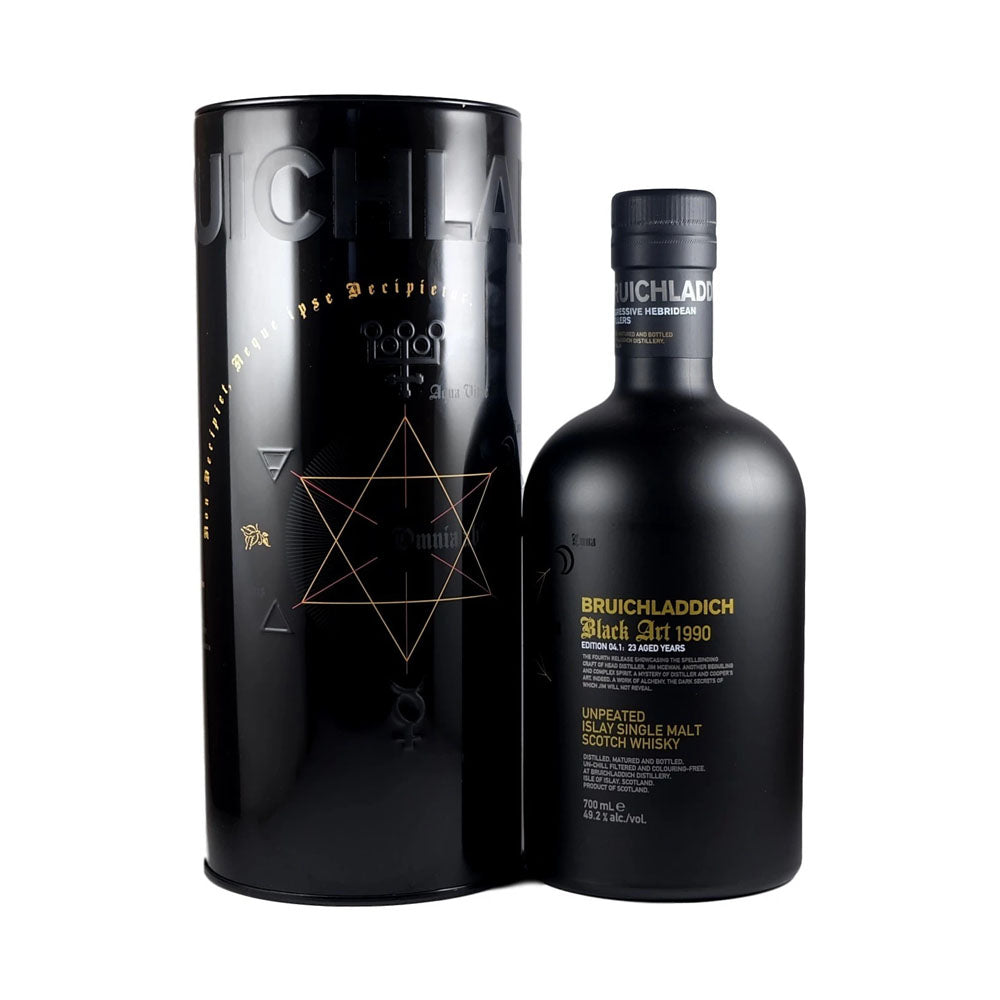 Bruichladdich 1990 23 Year Old Black Art Edition 4.1 Unpeated Islay Single Malt Scotch Whisky ABV 49.2% Vol 70cl / 700ml