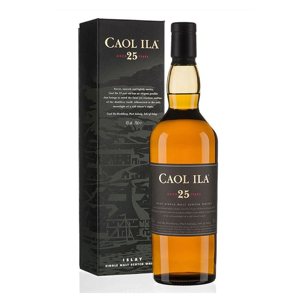 Caol Ila 25 Year Old, Islay Single Malt Scotch Whisky ABV 43% Vol 700ml / 70cl With Gift Box