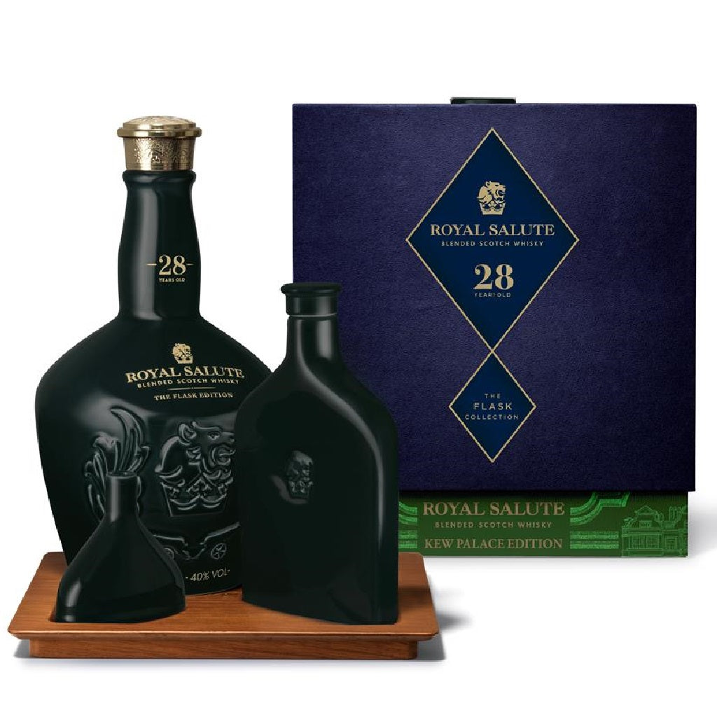Royal Salute 28 Years Old Kew Palace Edition - The Flask Edition Blended Scotch Whisky Gift Set ABV 40% Vol 700ml / 70cl