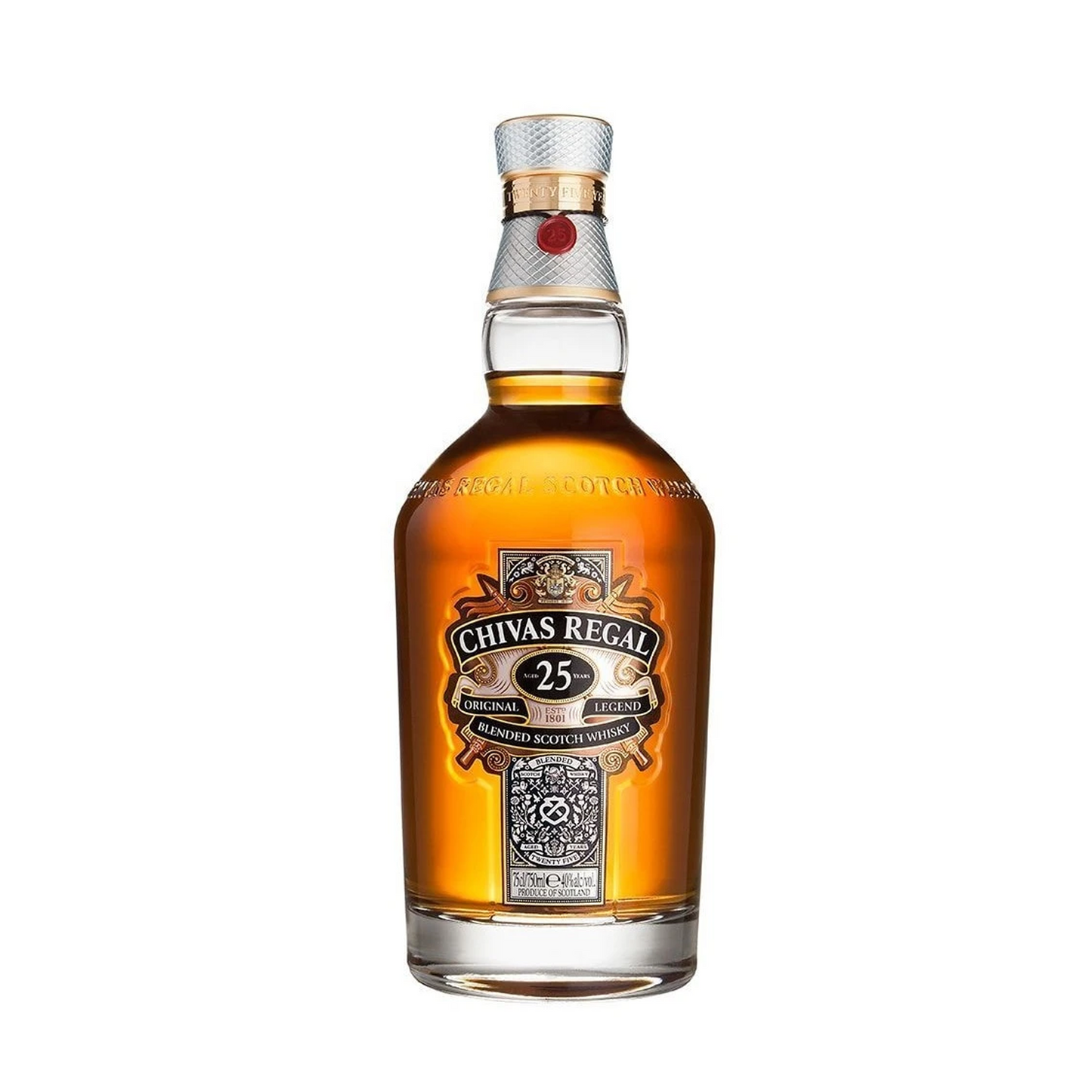 Chivas Regal 25 Year Old Original Legend Blended Scotch Whisky ABV 40% 75cl/750ml