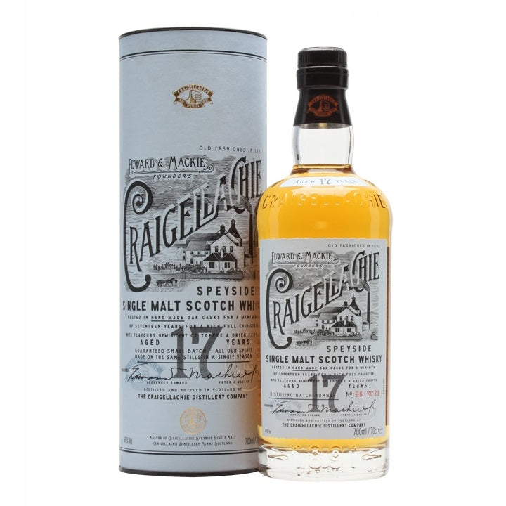 Craigellachie 17 Year Old Speyside Single Malt Scotch Whisky ABV 46% Vol 700ml / 70cl