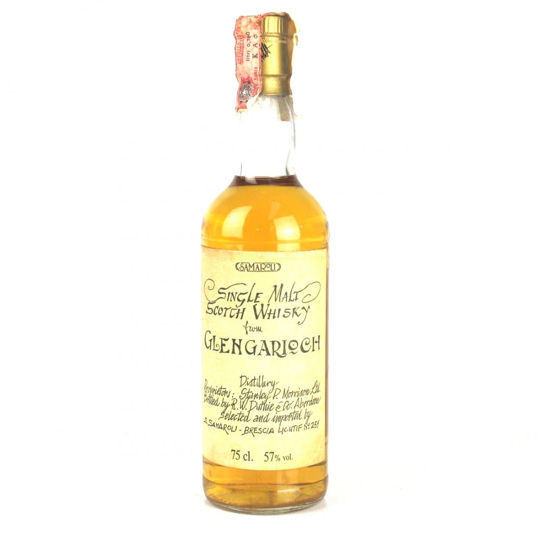 Glen Garioch Distillery 13 Year Old Duthie for Samaroli Highland Single Malt Scotch Whisky ABV 57% Vol 75cl / 750ml