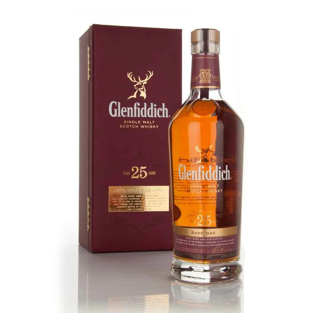 ウイスキー Glenfiddich 25 Year Old Rare Oak Glenfiddich 25 Year Old Rare Oak Single Malt Scotch Whisky ABV 43