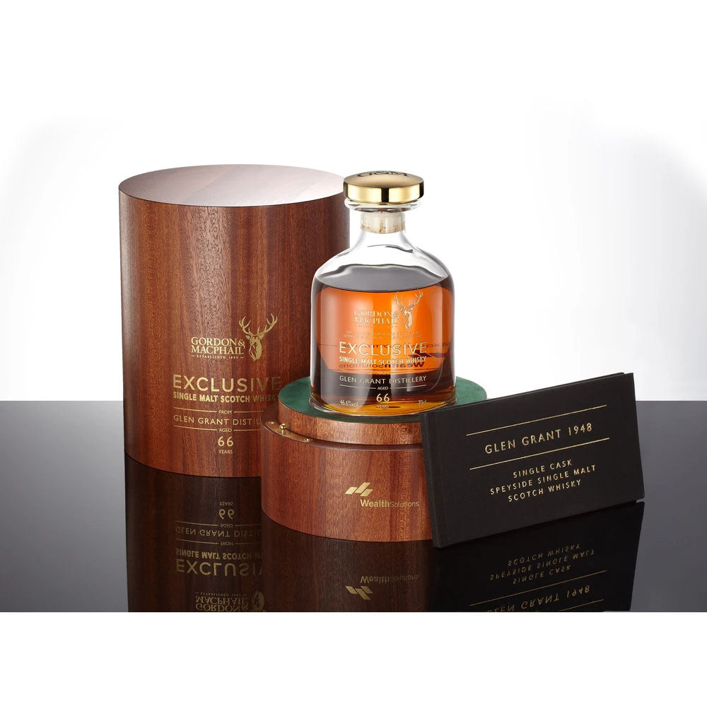 Glen Grant Distillery 1948 66 Year Old Gordon & MacPhail / Wealth Solutions Single Cask Exclusive Speyside Single Malt Scotch Whisky ABV 46.6% Vol 700ml / 70cl