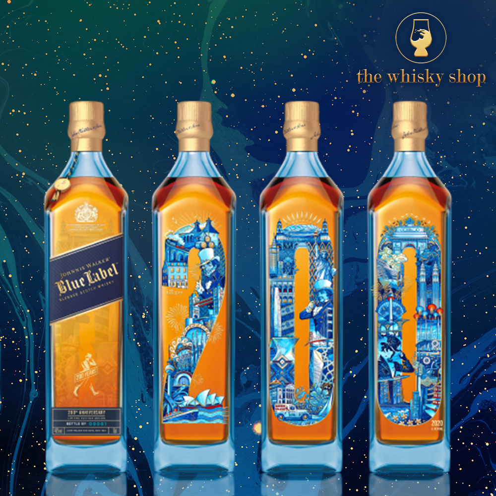 Johnnie Walker Blue Label 200th Anniversary Limited Edition Design Blended Scotch Whisky ABV 40% Vol 750ml / 75cl (With Gift Box)