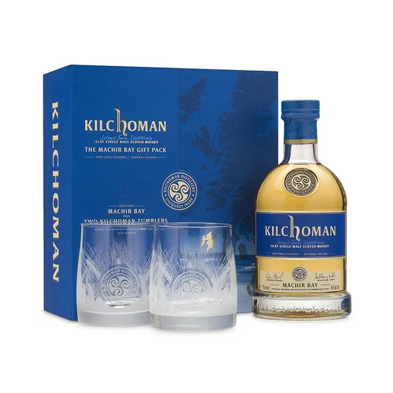 Kilchoman Machir Bay Islay Single Malt Scotch Whisky ABV 46% 70cl Gift Set