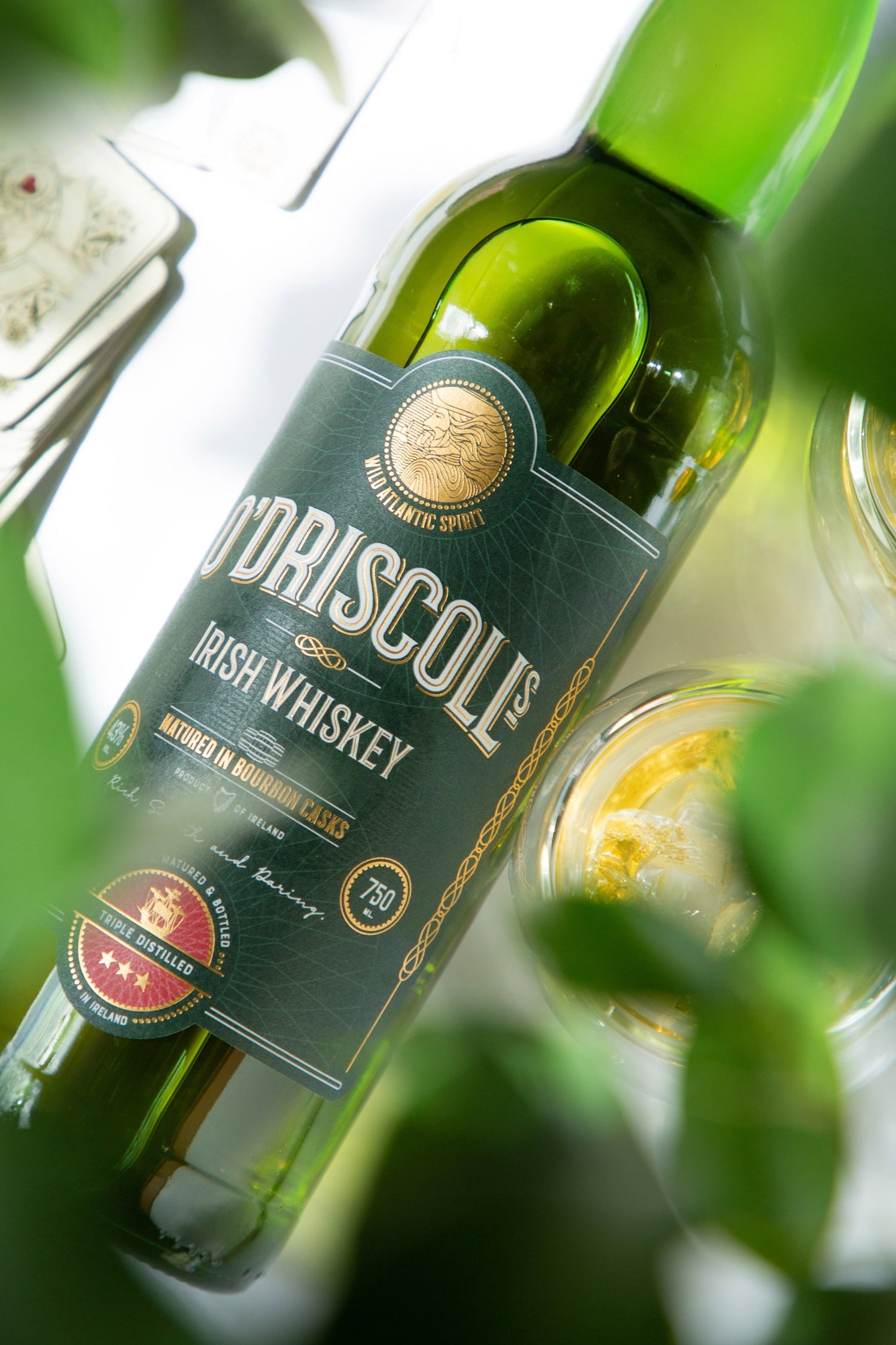 O'Driscolls Irish Whiskey Matured In Bourbon Cask ABV 43% Vol 750ml / 75cl