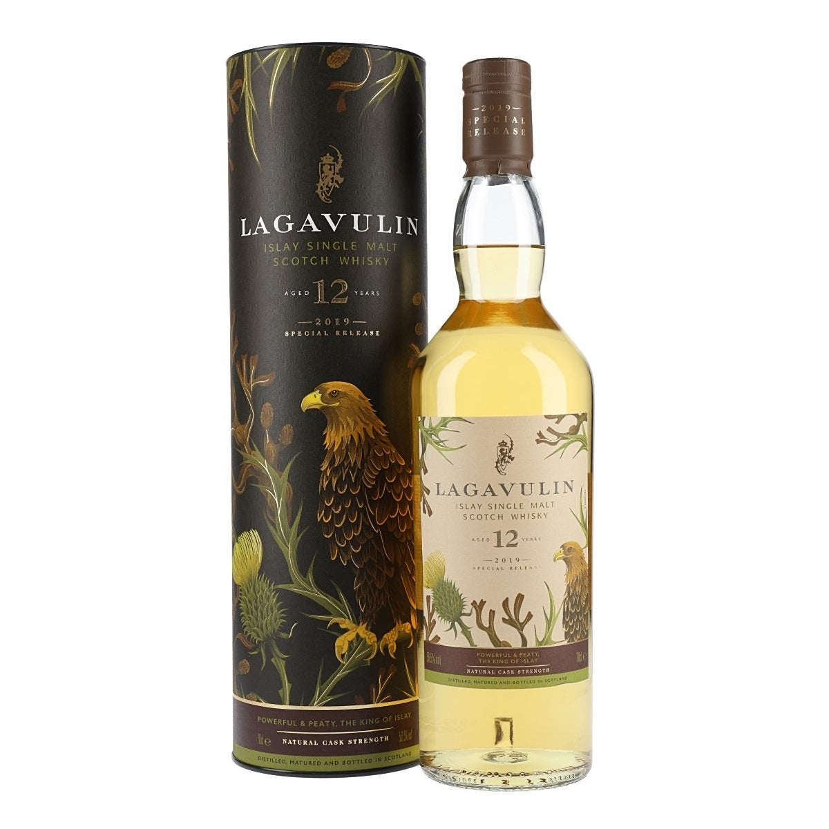 Lagavulin 12 Year Old Special Release 2019 Natural Cask Strength Islay Single Malt Scotch Whisky ABV 56.5% Vol 700ml / 70cl (With Gift Box)