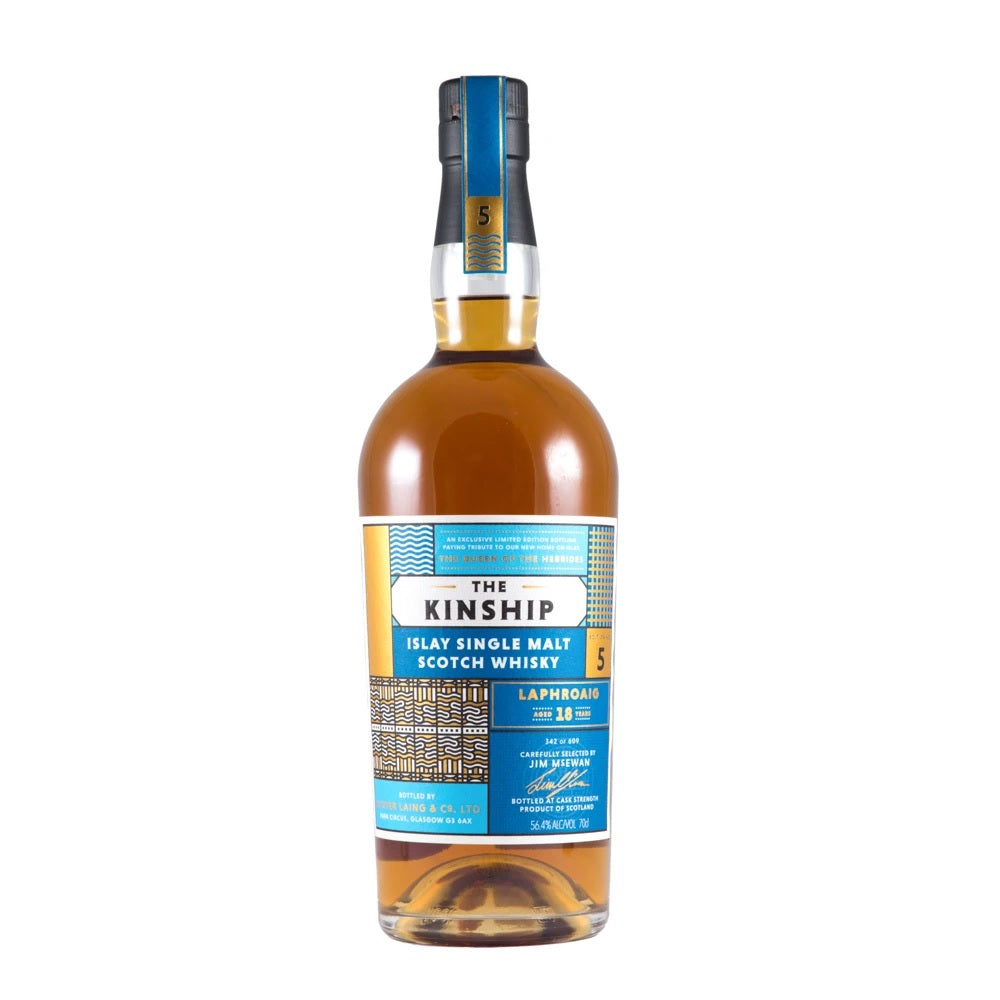 Laphroaig 2001 18 Year Old Hunter Laing The Kinship 3rd / 2019 Release Cask Strength Islay Single Malt Scotch Whisky ABV 56.4% Vol 700ml / 70cl