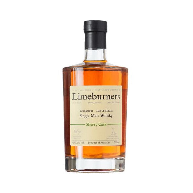 Limeburners Sherry Cask Small Batch Hand Distilled Non Chill-Filtered Western Australian Single Malt Australian Whisky ABV 43% Vol 70cl / 700ml