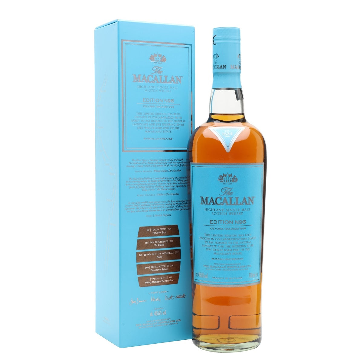 The Macallan Edition No. 6 with Free Jim Murray Whisky Bible 2019 Highland Single Malt Scotch Whisky ABV 48.6% Vol 700ml / 70cl With Gift Box