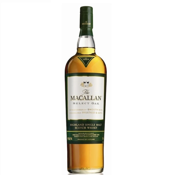 The Macallan Select Oak Highland Single Malt Scotch Whisky ABV 40% Vol 100cl / 1000ml / 1L (Box and Label a Little Tarnish)