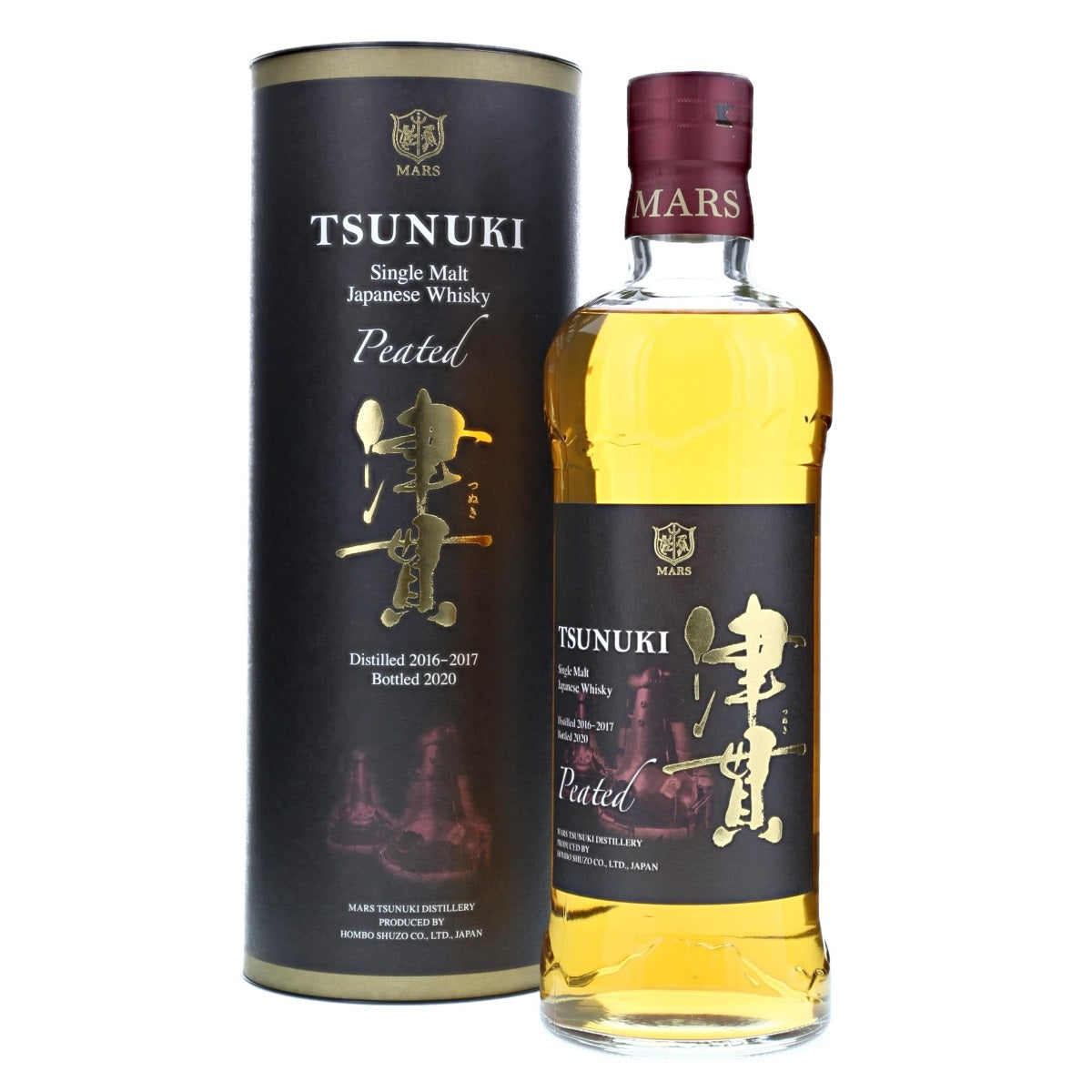 Mars Tsunuki Distillery 津贯 Peated Distilled 2016-2017 Bottled 2020 Single Malt Japanese Whisky ABV 50% Vol 70cl / 700ml