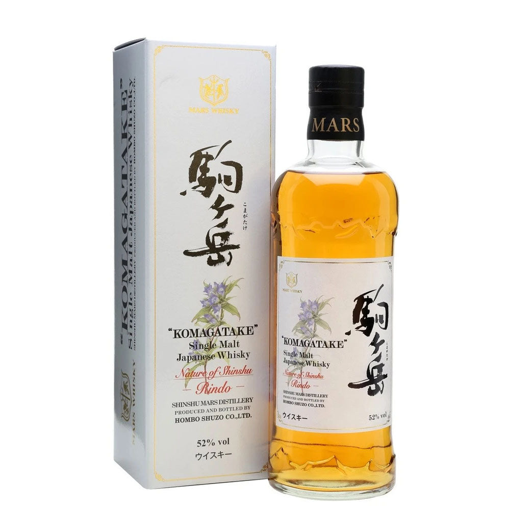 Mars Shinshu Distillery Komagatake 駒ヶ岳 Rindo Single Malt Japanese Whisky ABV 52% Vol 70cl / 700ml